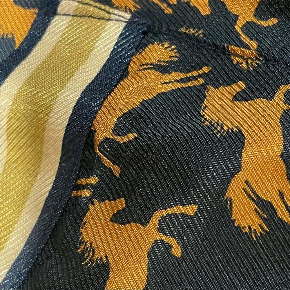 Maeve Blue and Gold Blouse - Picture 3 of 4